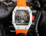 Swiss Quality Copy Richard Mille RM 27-02 Skeleton Tourbillon Rafael Nadal Watch Orange Velcro Strap